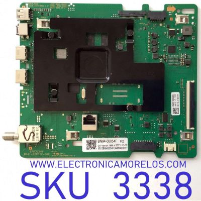 MAIN PARA SMART TV SAMSUNG NUMERO DE PARTE BN94-00054F / BN41-02852C-000 / BN97-00058K / DISPLAY BN96-50358A / CC580PV5D VER.01 / EAPJ2140 / E310226 / PANEL CY-BT058HGPV1H / MODELOS UN58TU7000F / UN58TU7000FXZC YG10